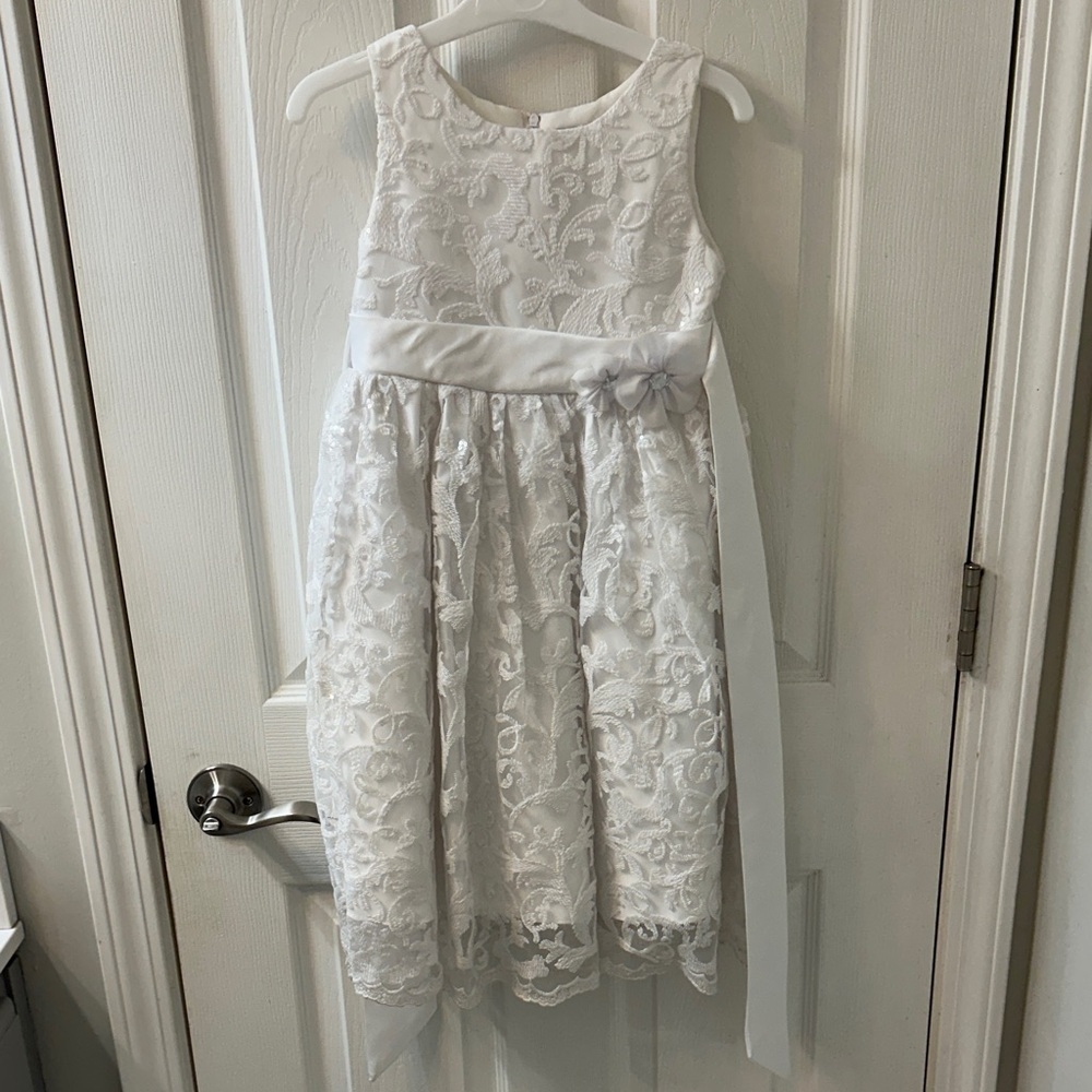 Tip Top brand Elegant White Lace Kids Dress
